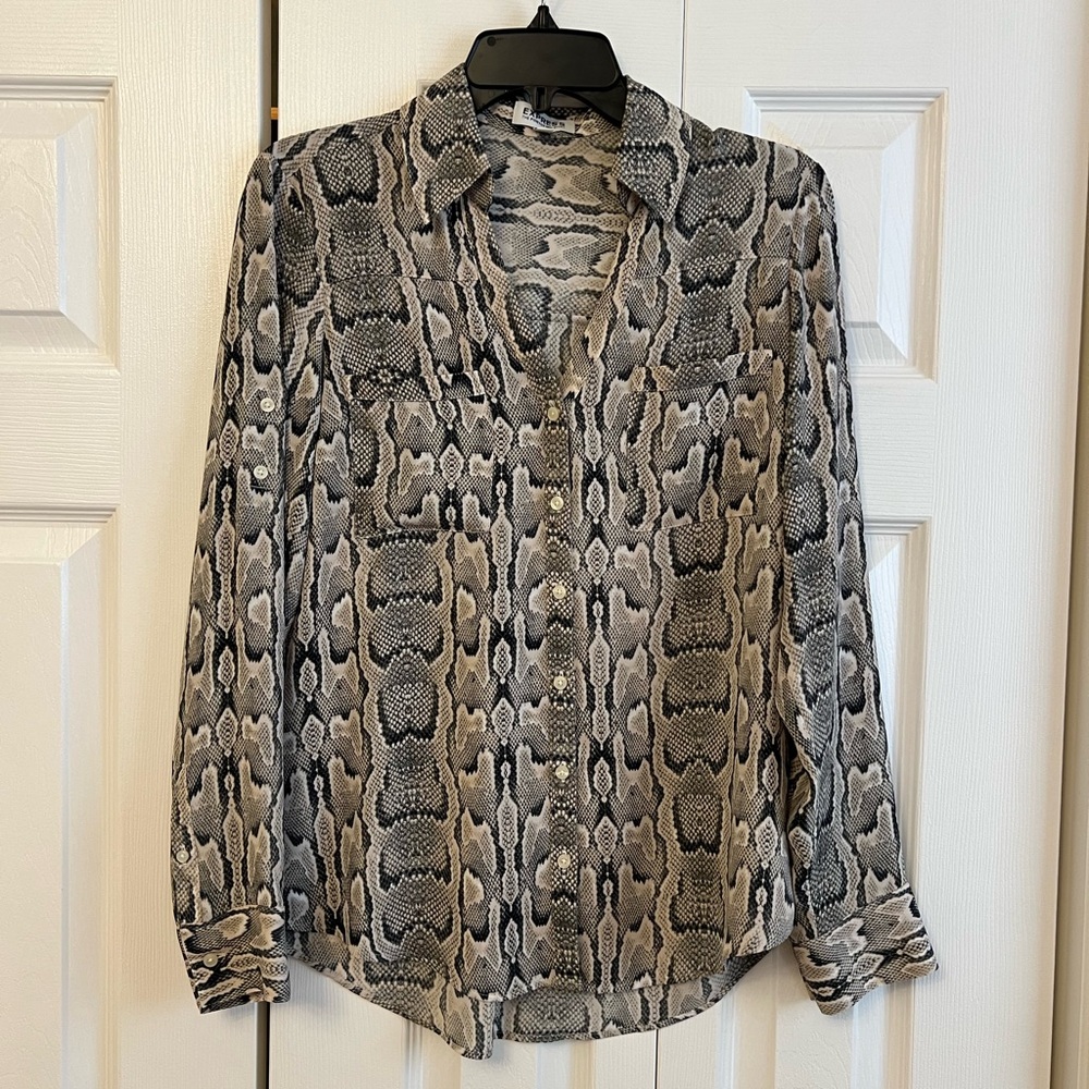 Express Snake Print Blouse  Size:S